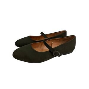 White Mountain Women’s Mary Jane Flat Shoes sz 9.5 Wide Dress NEW #M632